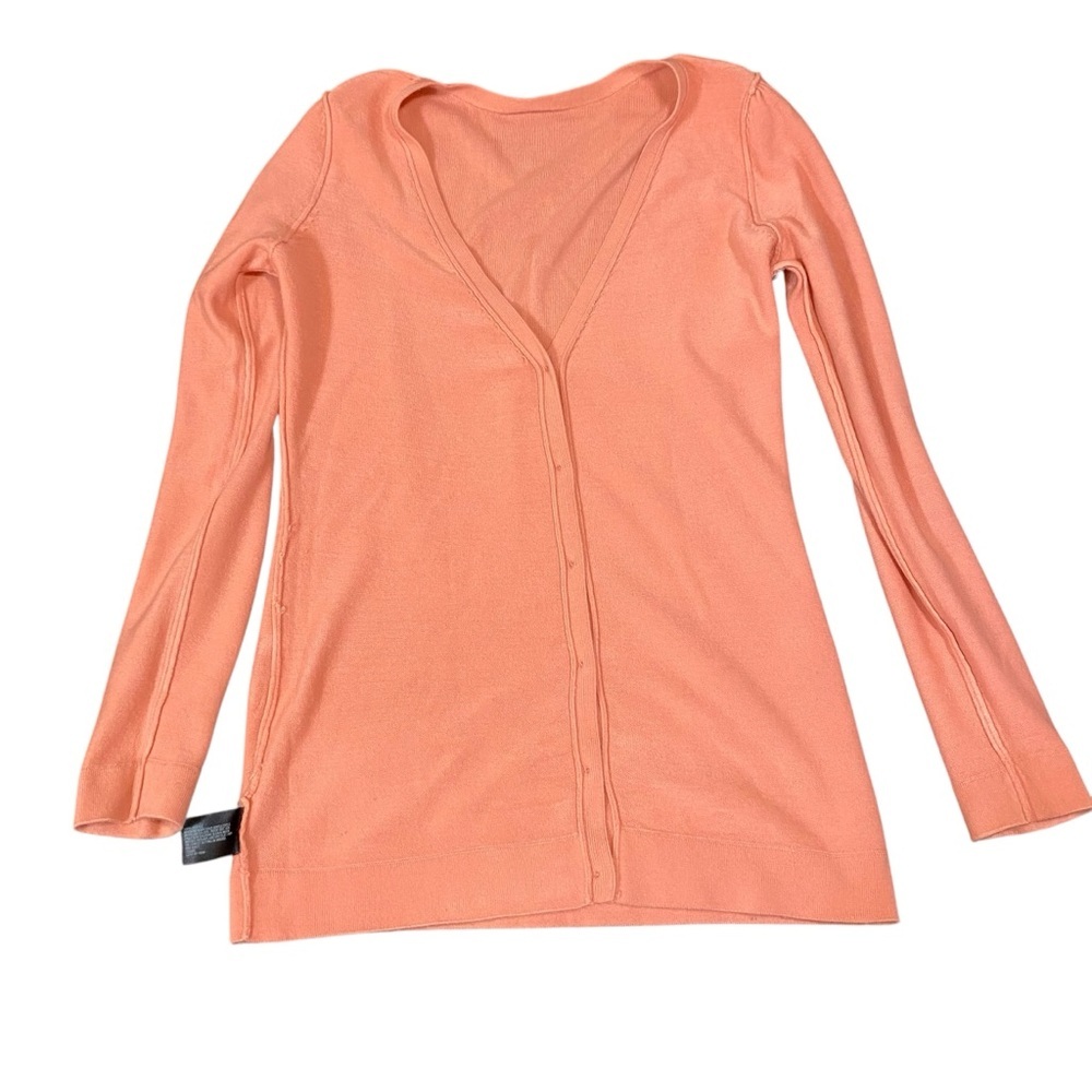 East 5th Women's Sweater Cardigan Deep V-Neck Button Down Soft Pink Size S - Picture 6 of 10